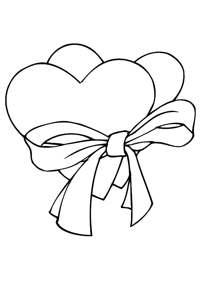 Heart with a bow
